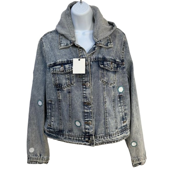 (H-217) Minnie Mouse Embellished Denim Jacket Size XL - Picture 2 of 13